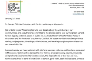 Letter from LOPPW and the LOPPW Policy Council.