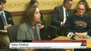 Kacy Kostiuk, testifying at a hearing at the Capitol.