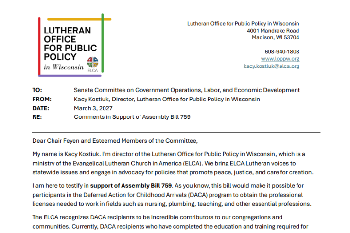 A letter in support of AB-759, supporting DACA professional licensure.