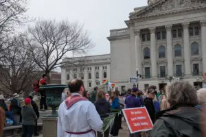 Palm Sunday Path event at the Wisconsin Capitol.