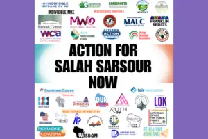 "Action for Salah Sarsour Now."