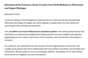 Top of the letter.