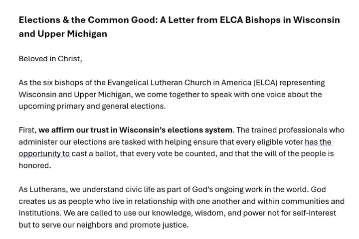 Top of the letter.