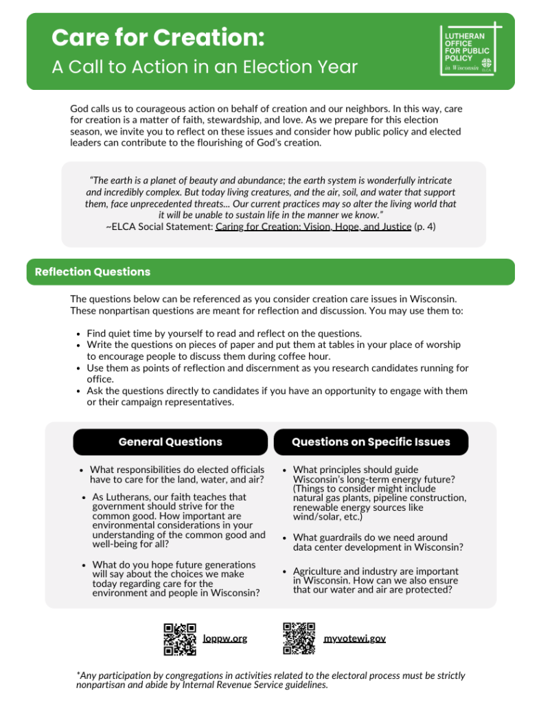 Creation Care guide.